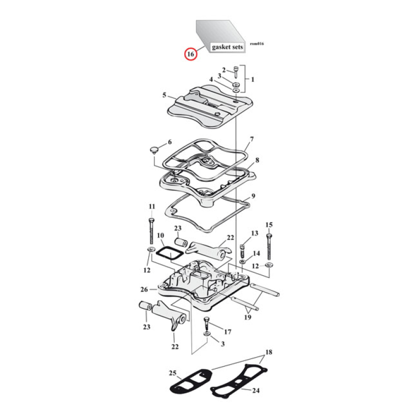 COMETIC EST ROCKER COVER GASKET SET 561103