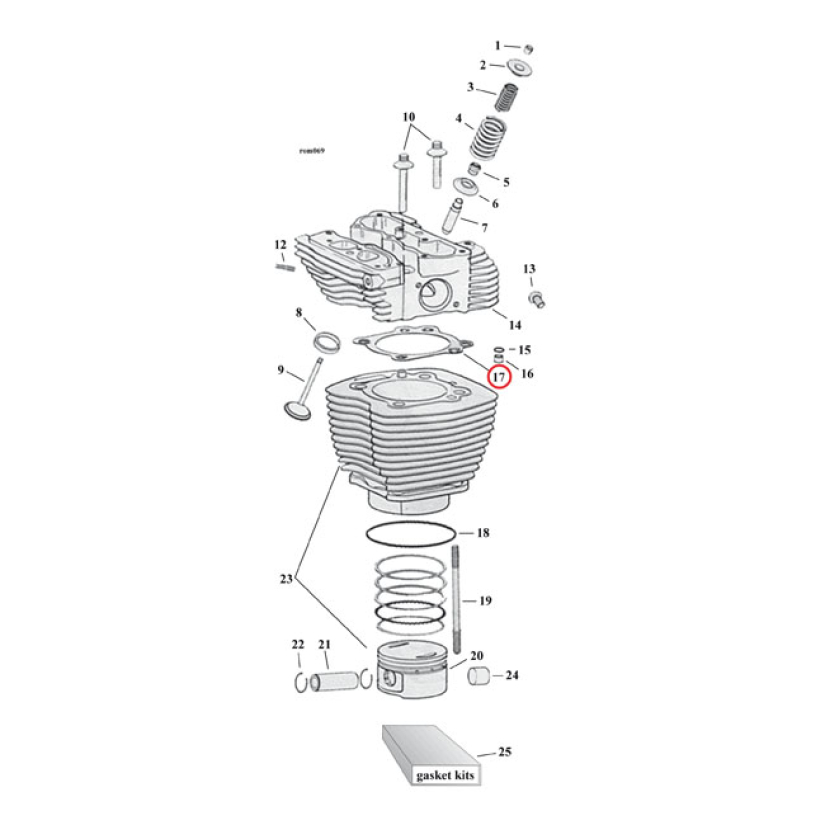 COMETIC GASKETS, CYL. HEAD  BIGBORE 561144