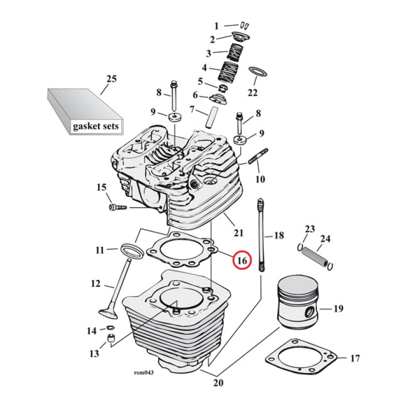 COMETIC CYL HEAD GASKET  MLS 3-5/8 INCH 561164