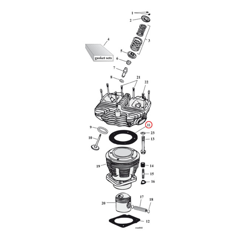 COMETIC CYL HEAD GASK. .040 INCH MLS 561196