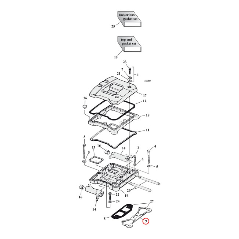 COMETIC, LEFT ROCKER COVER GASKET. SLS .020" .020" THICK (STANDARD THI 561237