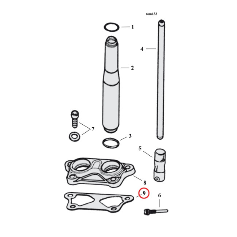 COMETIC, GASKET TAPPET COVER SET (2PK) .031" FIBER. OEM REPLACEMENT RE 561265