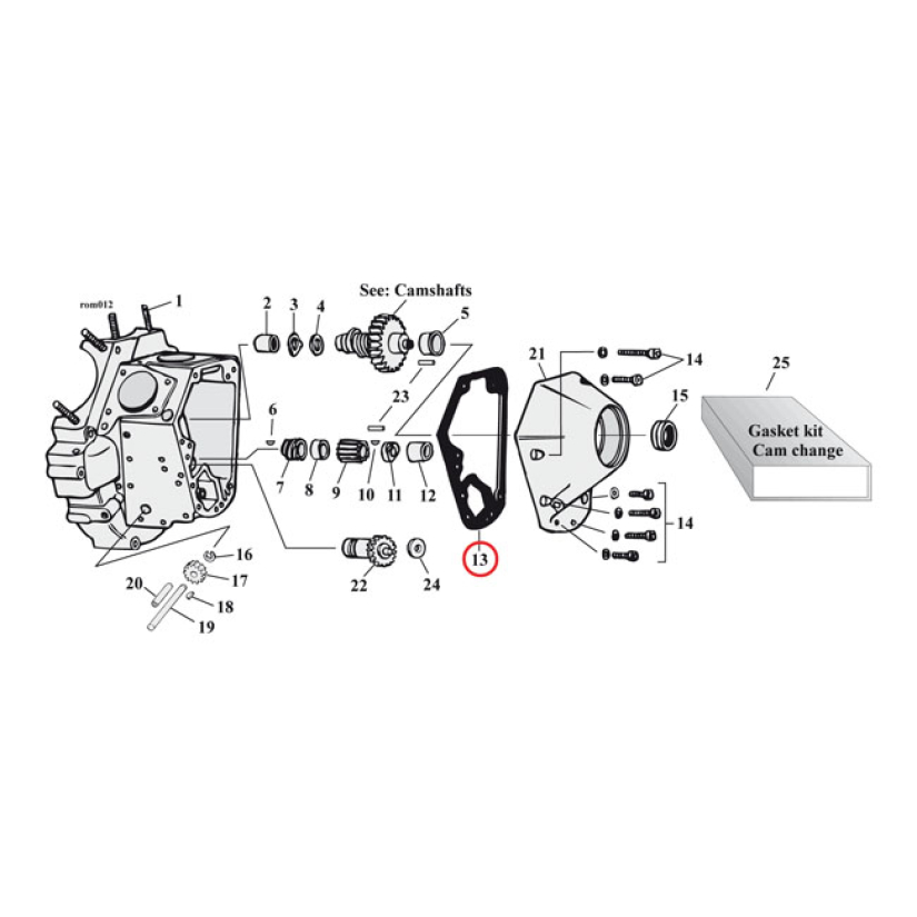 COMETIC, CAM COVER GASKETS. FIBER .032" FIBER REINFORCED PAPER. OEM RE 561280