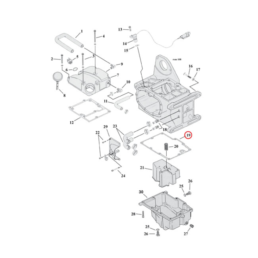 COMETIC, GASKET TRANSMISSION OIL PAN. FIBER REINFORCED FIBER. OEM REPL 561311