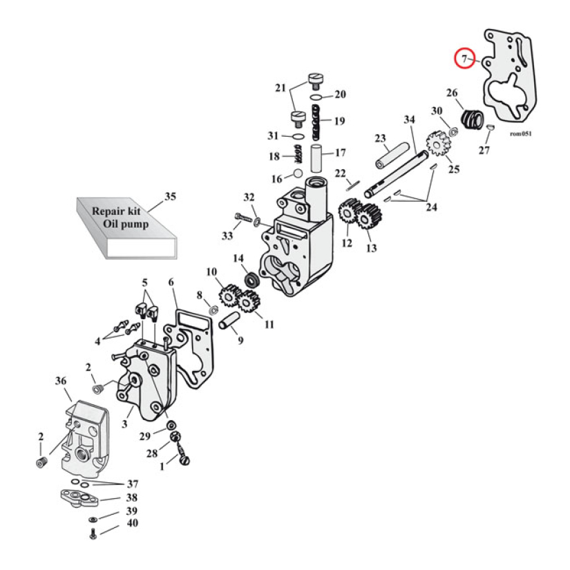 COMETIC GASKETS, OIL PUMP BODY TO CASE 561335