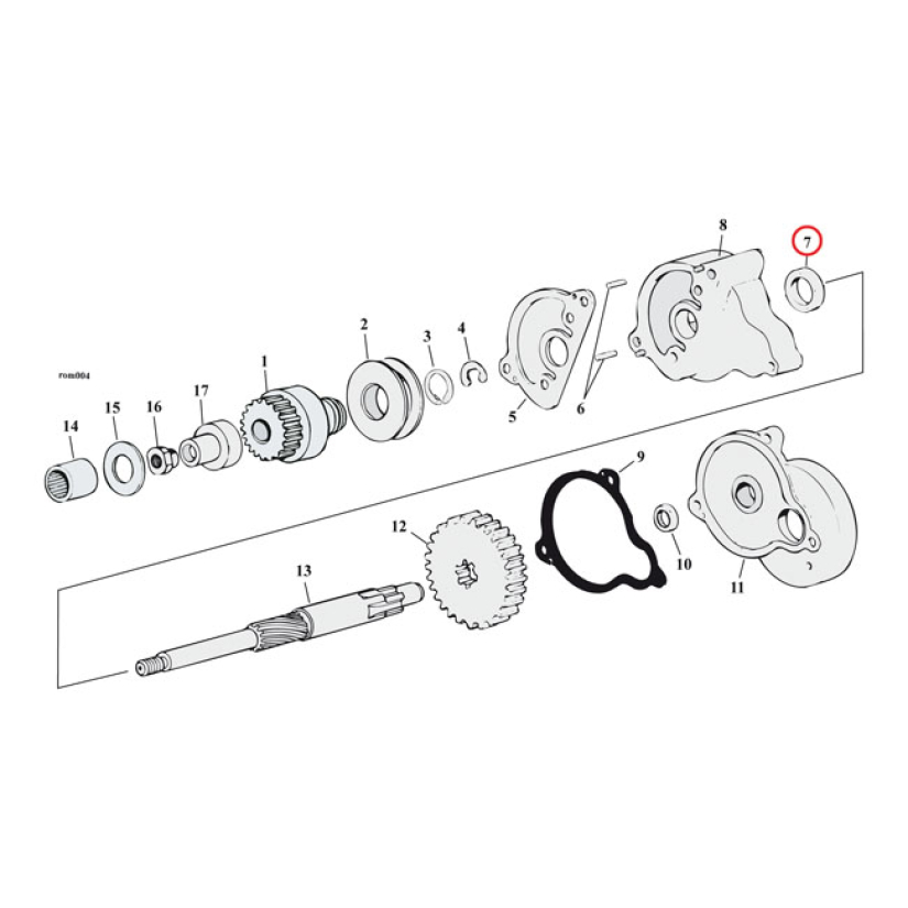 COMETIC, OIL SEAL STARTER SHAFT HOUSING OEM REPLACEMENT REFERENCE 3134 561353