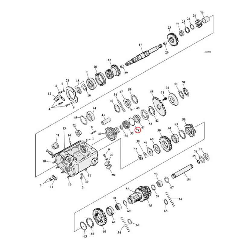 COMETIC O-RING, MAINSHAFT NEEDLE BEARING 561365