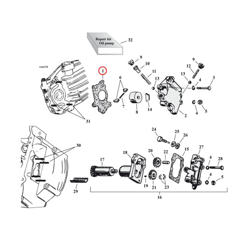 COMETIC, OIL PUMP SIDE MOUNT GASKET. FIBER FIBER. OEM REPLACEMENT REFE 561412