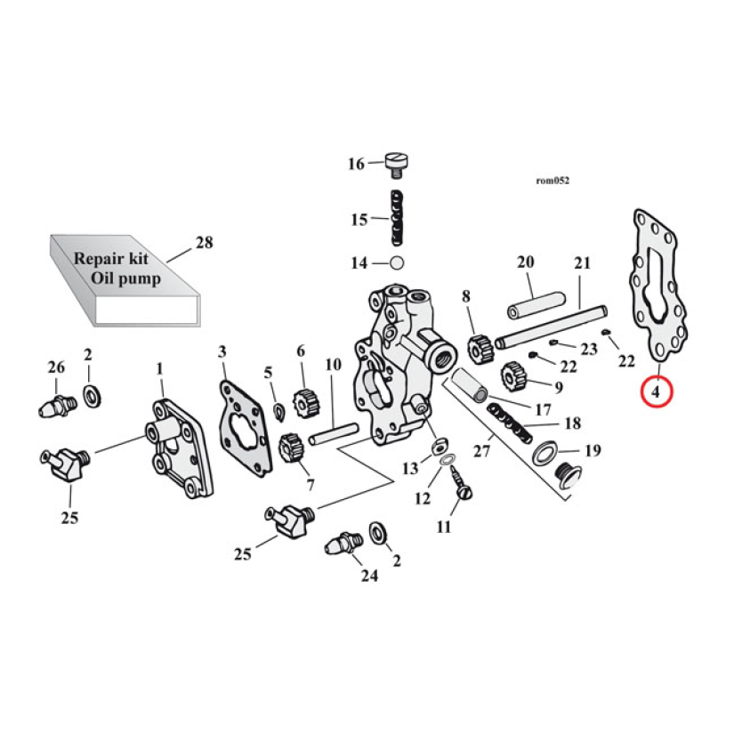 COMETIC, OIL PUMP BODY TO CASE GASKET. FIBER OEM REPLACEMENT REFERENCE 561413