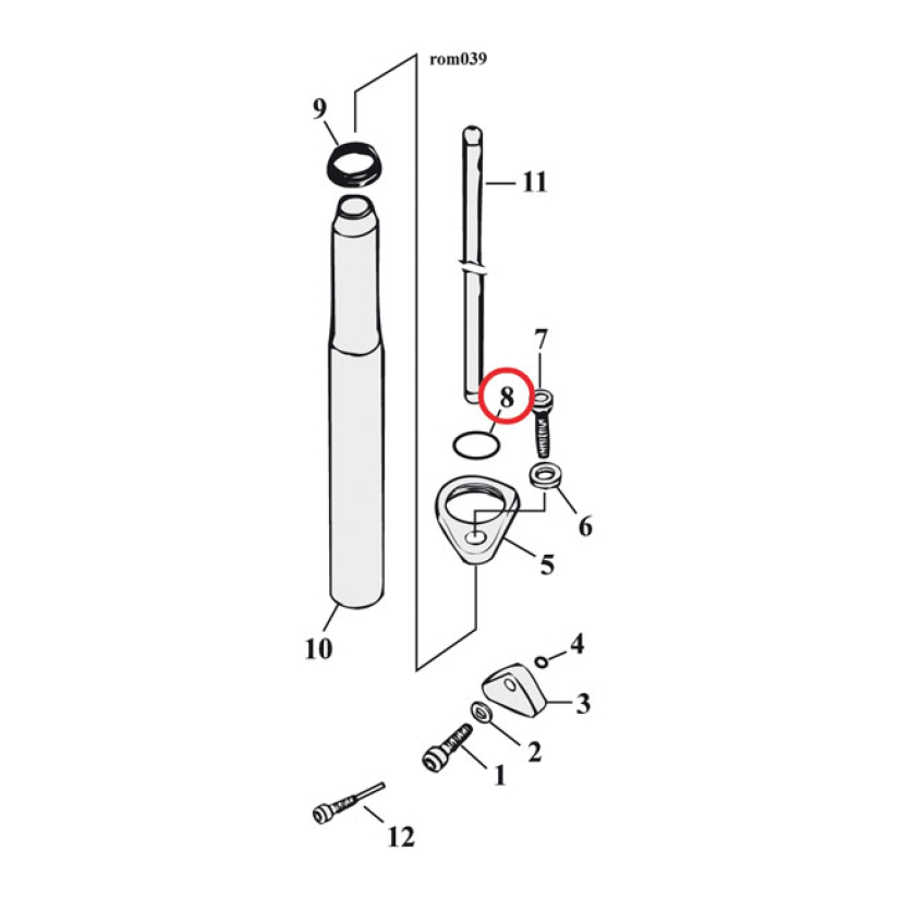 COMETIC, O-RING PUSHROD COVER. LOWER 4 USED. OEM REPLACEMENT REFERENCE 561424