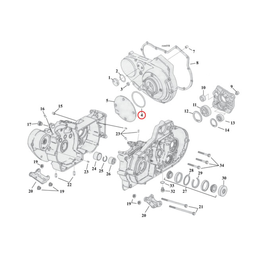 COMETIC, O-RING DERBY COVER O-RING CLUTCH INSPECTION COVER. OEM REPLAC 561427