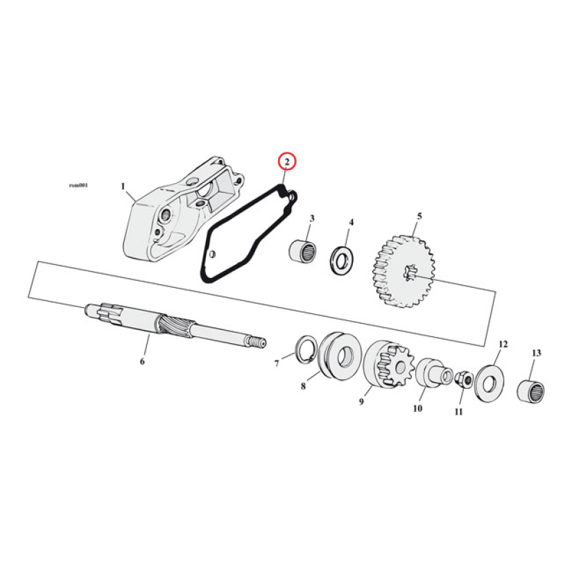 COMETIC, GASKET STARTER SHAFT HOUSING. .031" FIBER .031" THICK FIBER. 561444