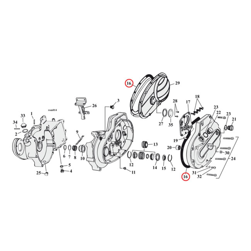 COMETIC, GASKET PRIMARY COVER. .060" AFM .060" THICK AFM (ALUMINUM FOA 561455