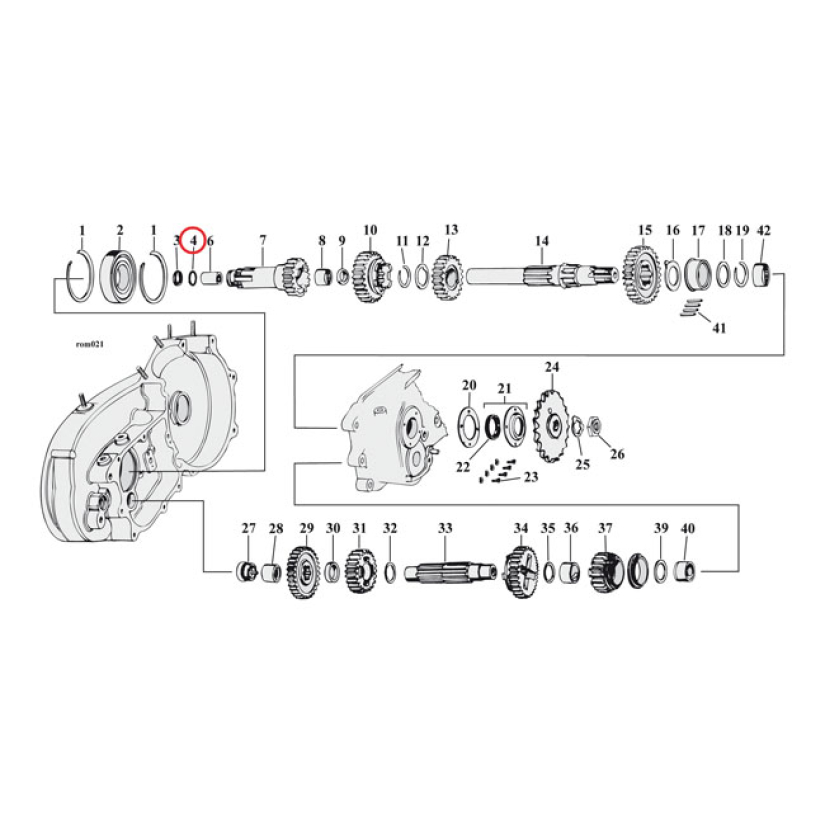 COMETIC, O-RING CLUTCH GEAR IN TRANSMISSION. OEM REPLACEMENT REFERENCE 561458