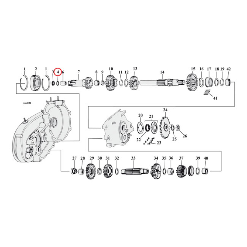 COMETIC, O-RING CLUTCH GEAR IN TRANSMISSION. OEM REPLACEMENT REFERENCE 561459