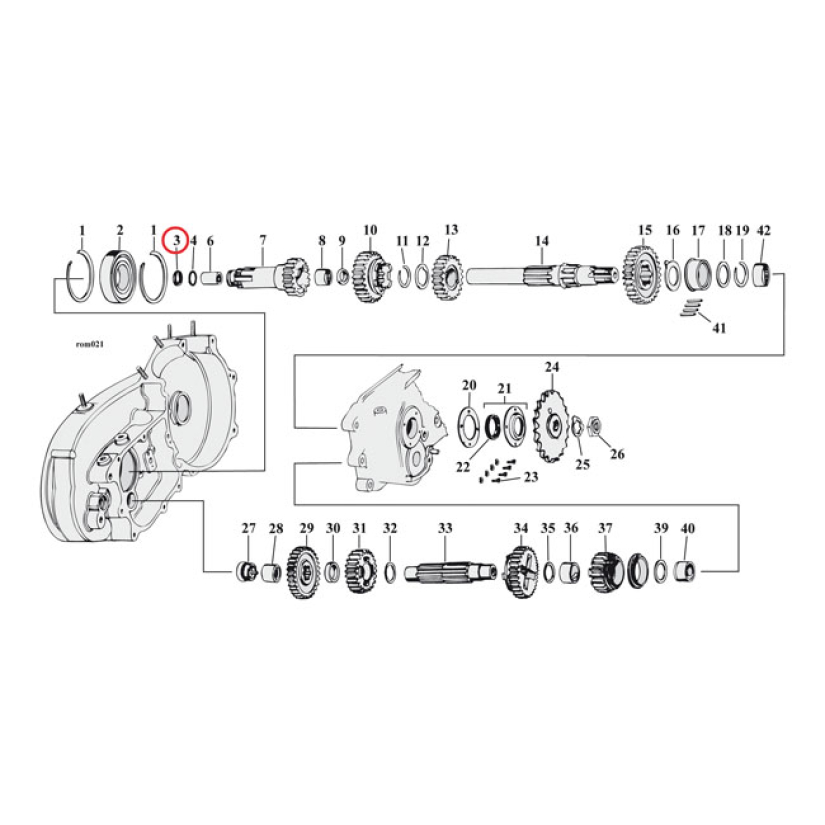 COMETIC, OIL SEAL CLUTCH GEAR XL OEM REPLACEMENT REFERENCE 12021B. 67 561460