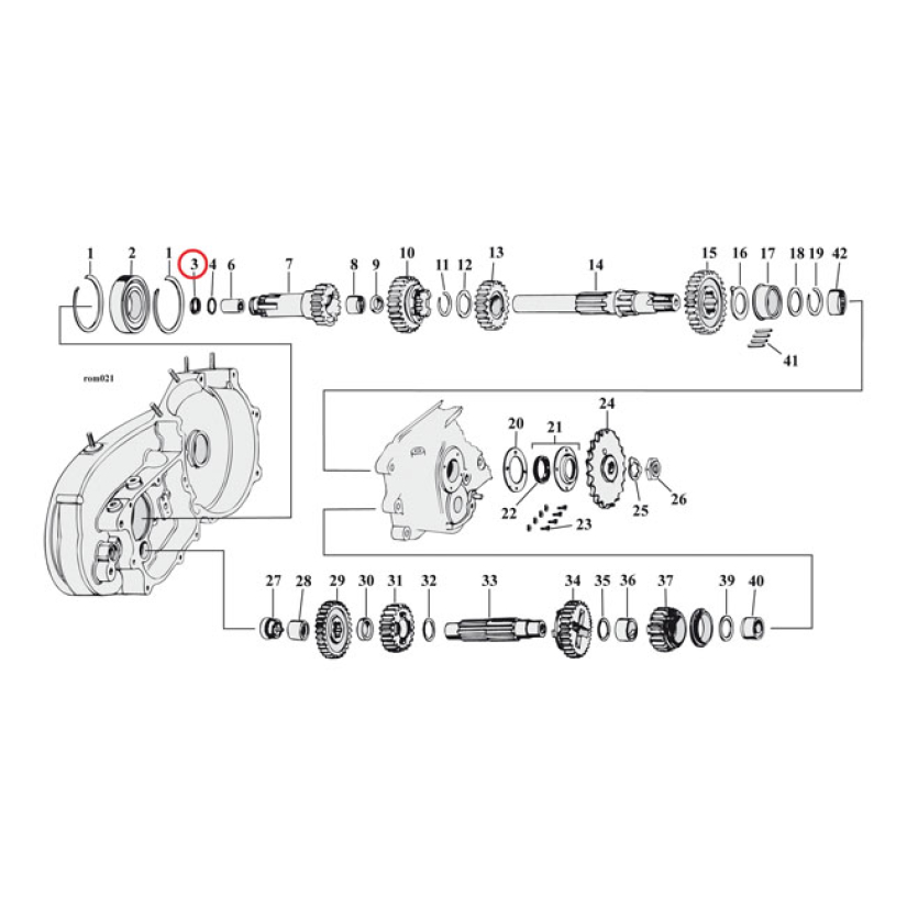 COMETIC, OIL SEAL CLUTCH GEAR XL OEM REPLACEMENT REFERENCE 37531-56B. 561462