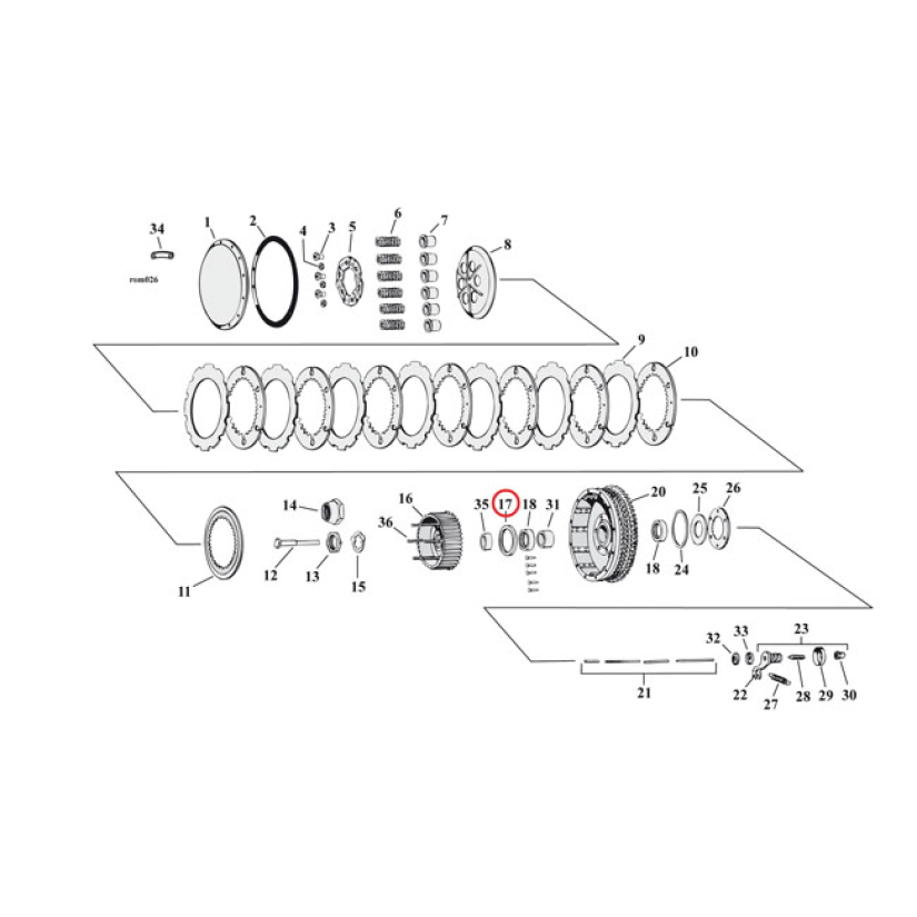 COMETIC, OIL SEAL CLUTCH HUB. RUBBER OD OEM REPLACEMENT REFERENCE 3774 561463