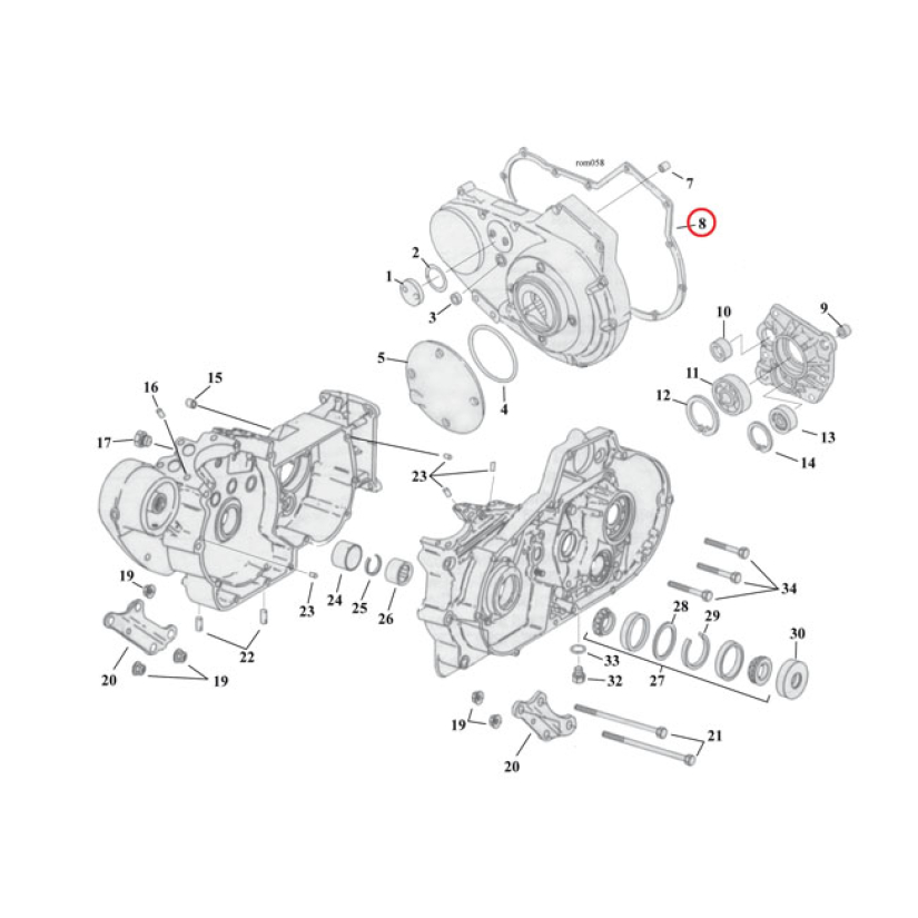 COMETIC GASKETS, PRIMARY COVER 561476