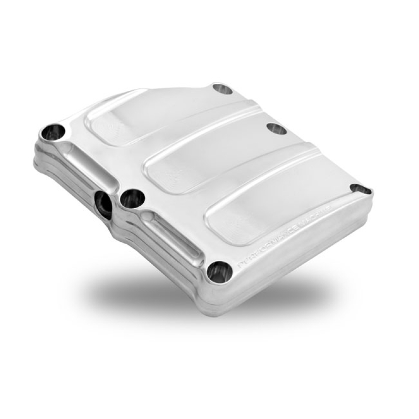PM, SCALLOP TRANSMISSION TOP COVER CHROME CNC MACHINED ALUMINUM CONSTR 563146