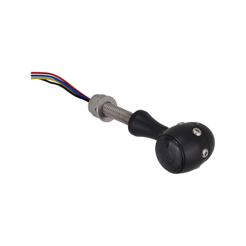 HKC, RETRO LED TAILLIGHT/TURN SIGNAL COMBO. BLACK ALU - TAILLIGHT; BRA 563620