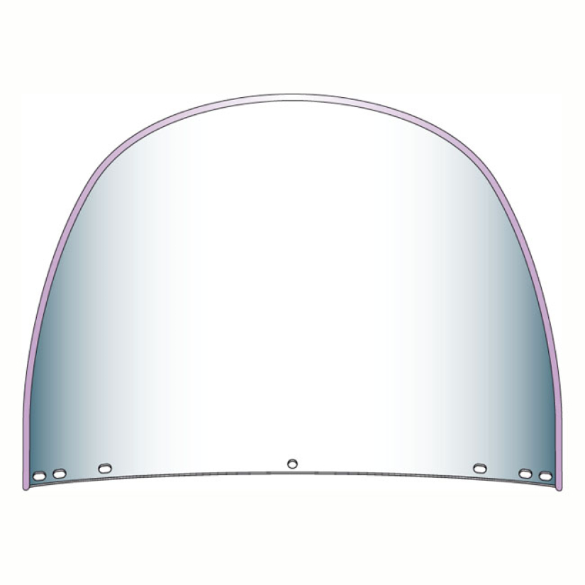 NATIONAL CYCLE, REPL. BEADED TOP WINDSHIELD WINDOW. CLEAR CLEAR. OEM S 563896