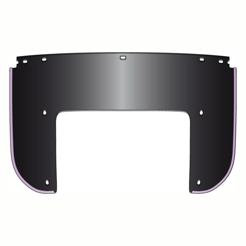 NATIONAL CYCLE, BEADED 7-BOLT LOWER WINDOW. BLACK BLACK. OEM STYLE REP 563900
