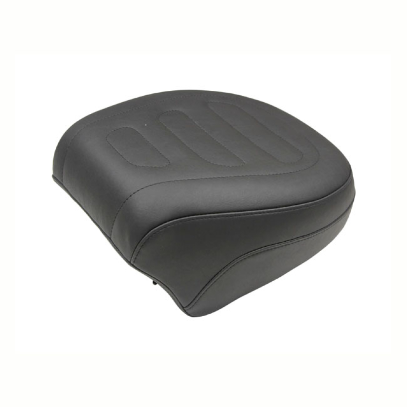 MUSTANG, TOURING PASSENGER SEAT BLACK BLACK. TRAPEZOID STITCH. 11.5" W 564651