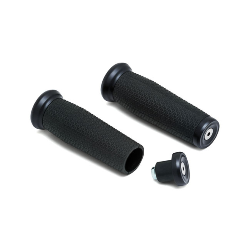 KURYAKYN, THRESHER GRIPS 1" SATIN BLACK SMALL DIAMETER GRIP SET; WITH 567696