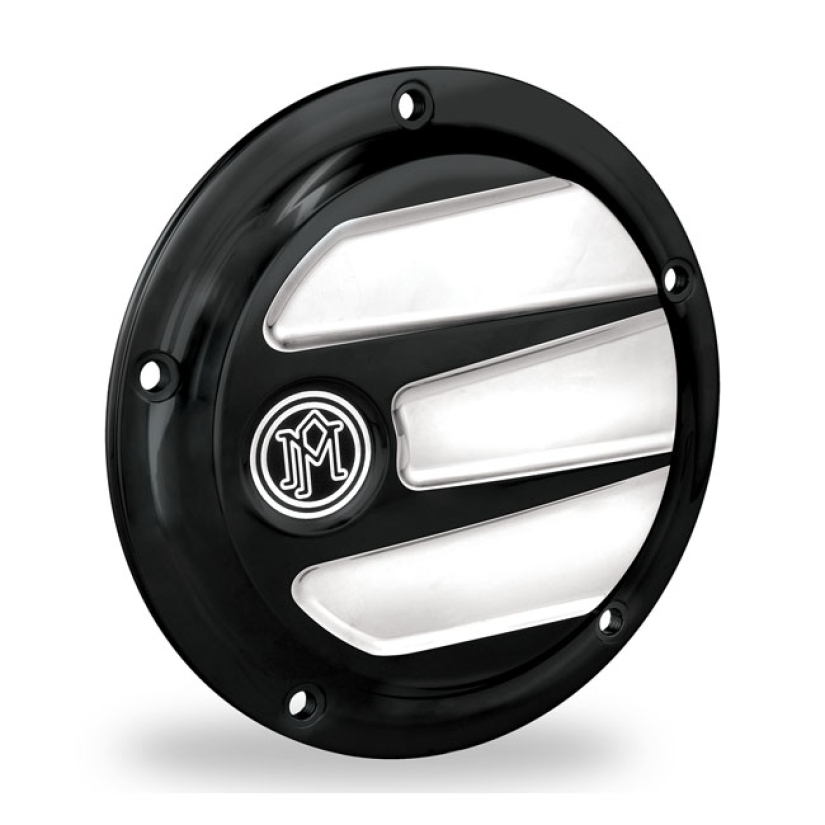 PM, SCALLOP DERBY COVER CONTRAST CUT BLACK CONTRAST CUT ANODIZED FINIS 569940