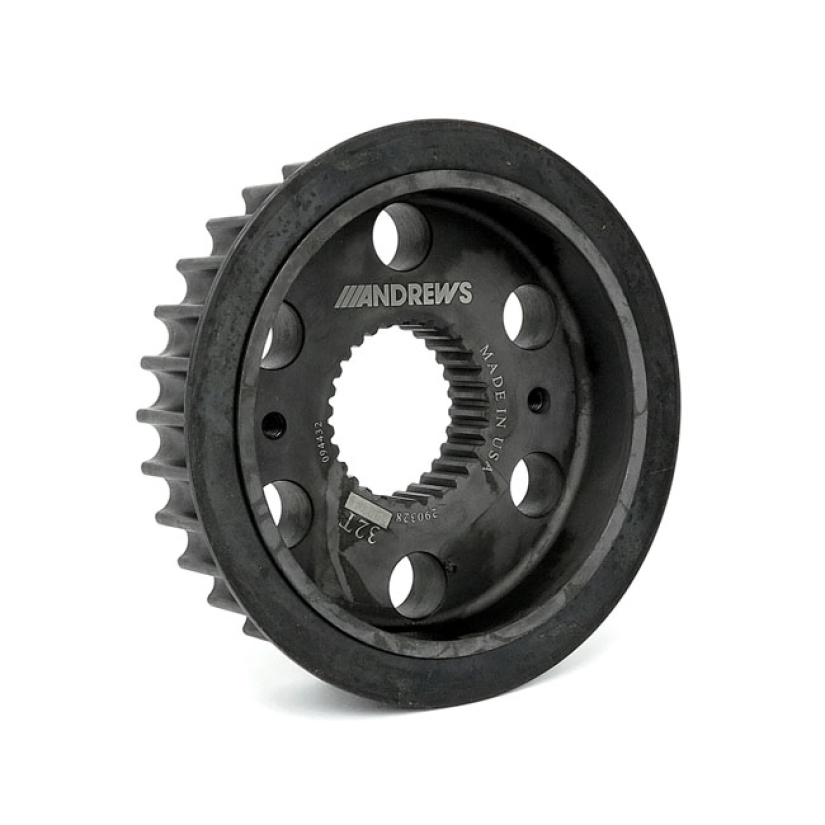 ANDREWS, M8 TRANSMISSION PULLEY 32T STANDARD REPLACEMENT DRIVE RATIO. 572143