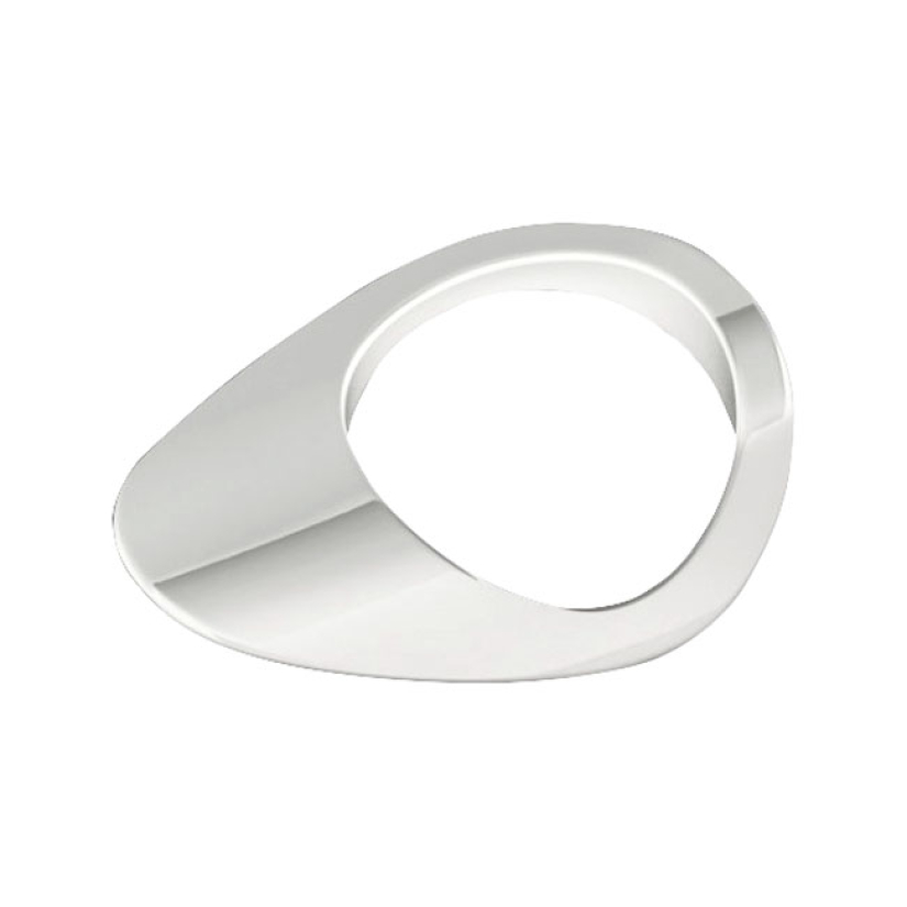 BEZEL, DIPSTICK. CHROME CHROME. OEM STYLE REPLACEMENT. FITS THE RIGHT 572194