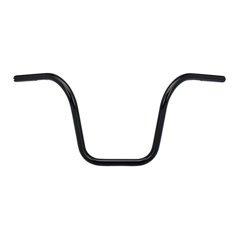 BILTWELL 1" APES HANDLEBAR 12" RISE BLACK, TUV APPR. 572213