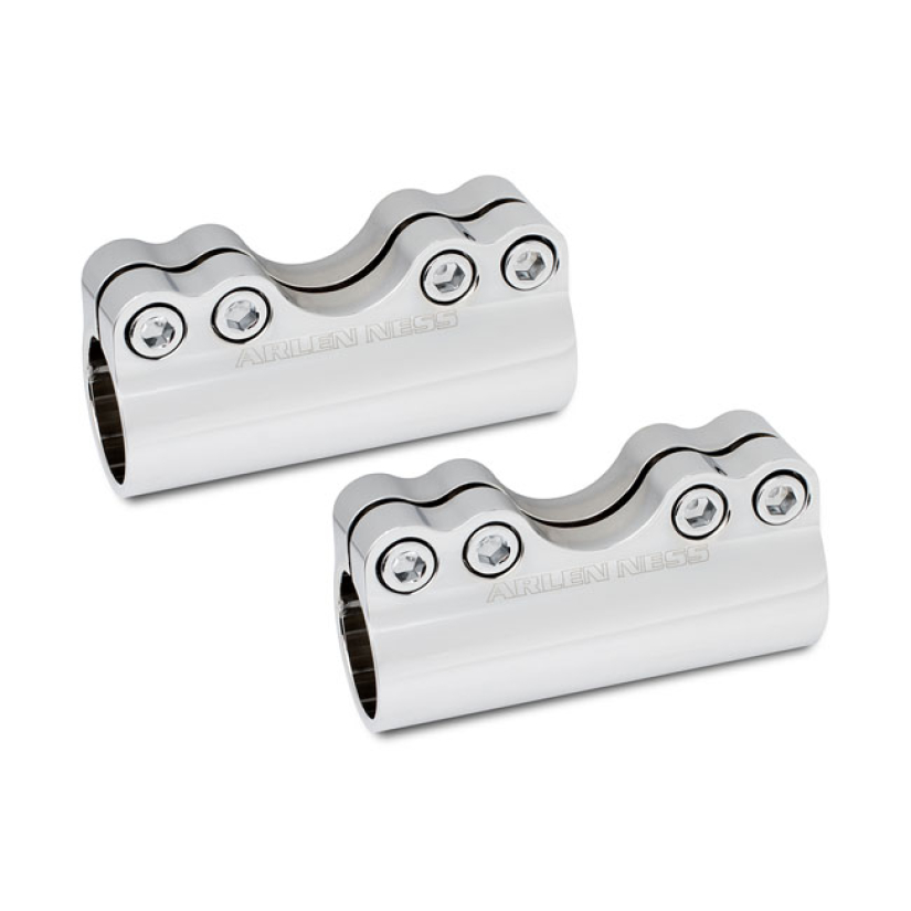 NESS MOLULAR BILLET HANDLEBAR CLAMP CHROME 1" 573483