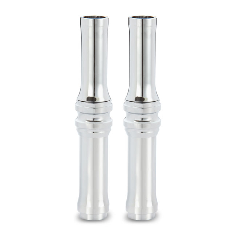 ARLEN NESS, M8 10-GAUGE PUSHROD COVER SET. CHROME CHROME. CNC MACHINED 573558