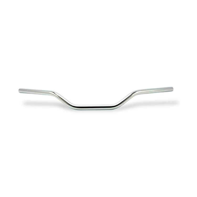 TRW, 22MM (7/8") SUPERBIKE HANDLEBAR. COMFORT. CHROME CHROME; STEEL HA 574046