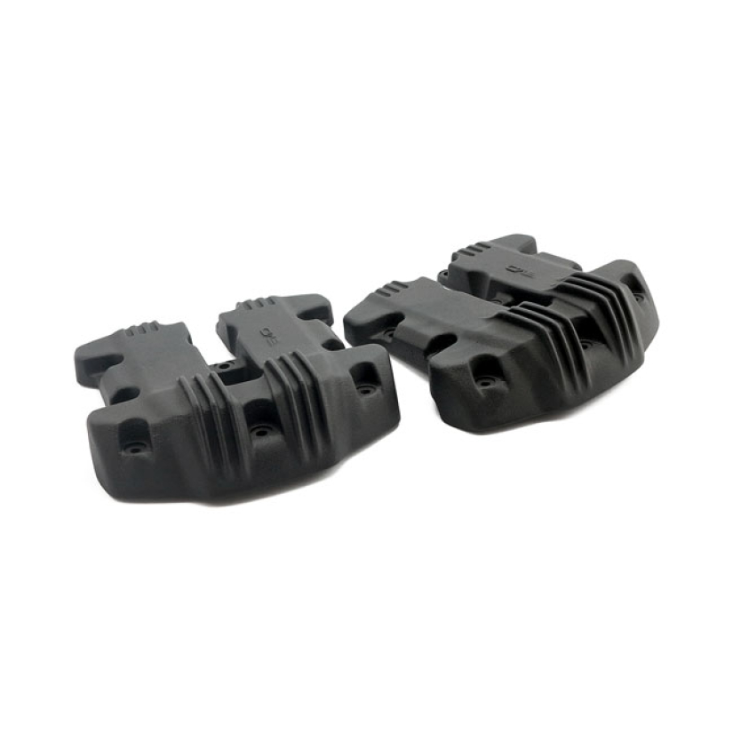 EMD, ''RIBBED STYLE'' ROCKER COVER SET. BLACK BLACK FINISH. CAREFULLY 574265