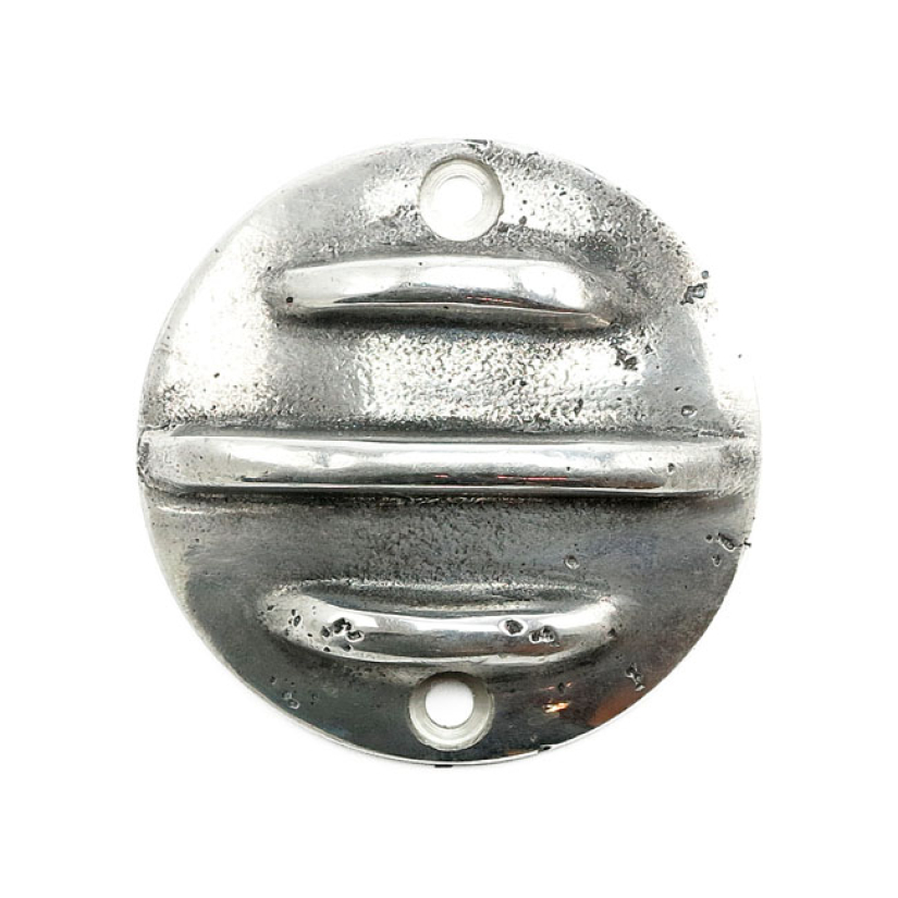 WANNABE CHOPPERS, POINT COVER RIBBED VERTICAL MOUNT HOLES. SAND-CAST A 574535
