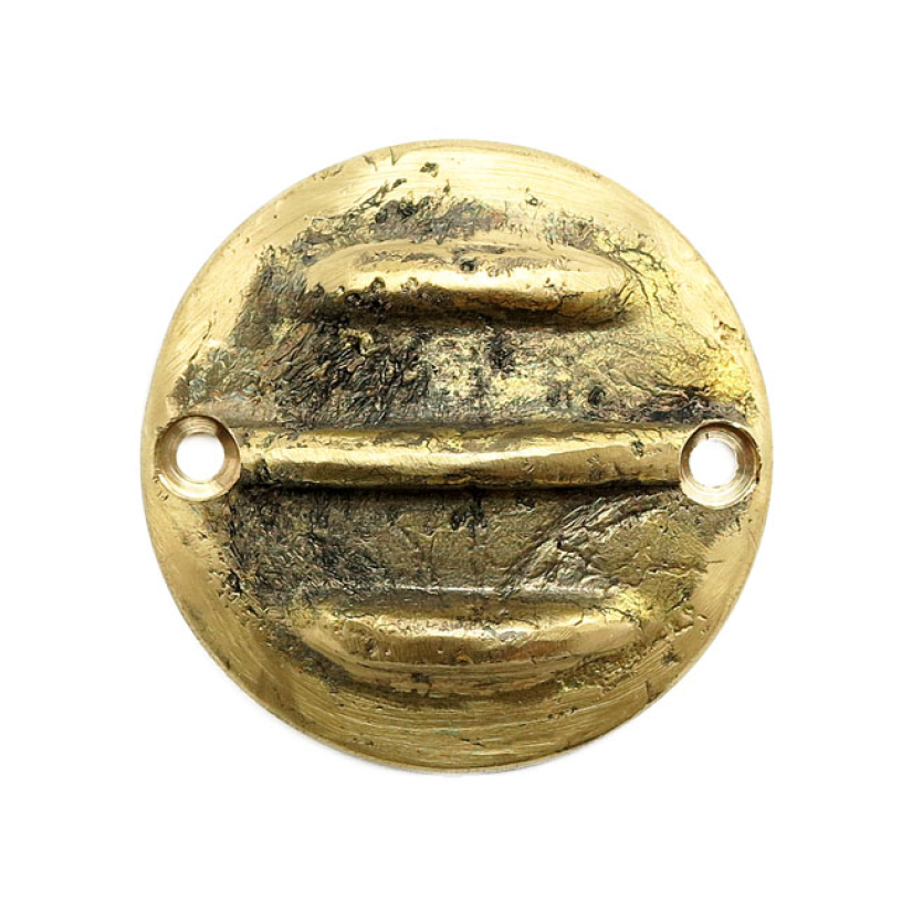 WANNABE CHOPPERS, POINT COVER RIBBED HORIZONTAL MOUNT HOLES. SAND-CAST 574536