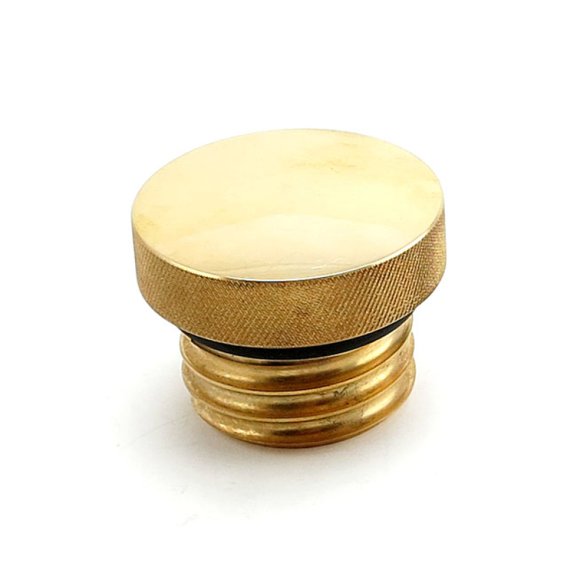 WANNABE CHOPPERS SMOOTH GASCAP BRASS VENTED 83-95 H-D (NU) 574570