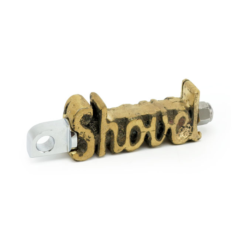 WANNABE CHOPPERS, KICKER PEDAL ''SHOVEL''. CAST BRASS 574577