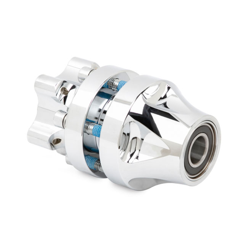 ARLEN NESS, WHEEL HUB FRONT CHROME SF SINGLE FLANGE; ALL NESS WHEELS 575255