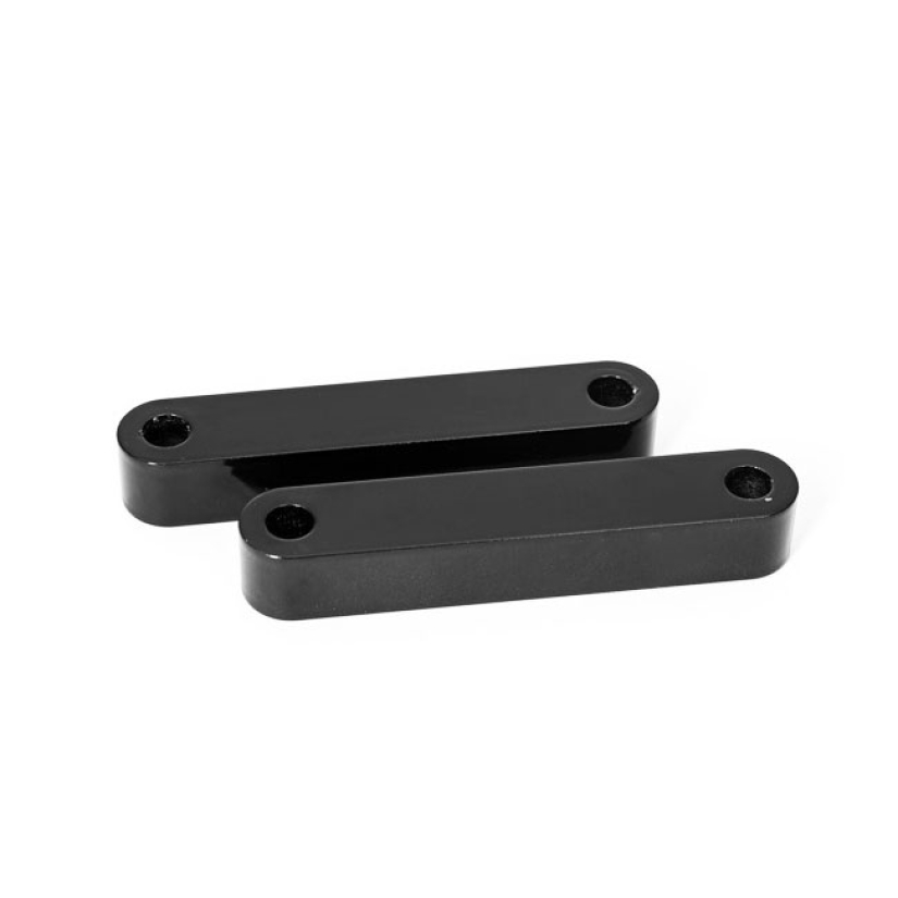 KILLER CUSTOM, FRONT FENDER SPACERS. BLACK GLOSS BLACK POWDER COATED C 575504