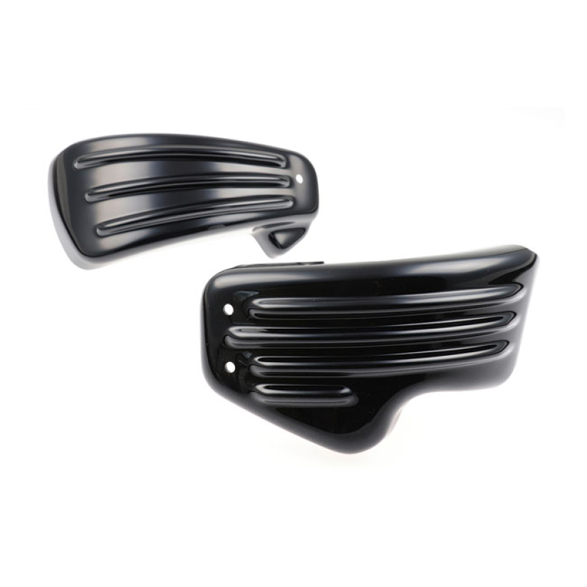 CULT-WERK, SIDE COVER SET ''RACING''. GLOSS BLACK UNPAINTED GLOSS BLAC 575556