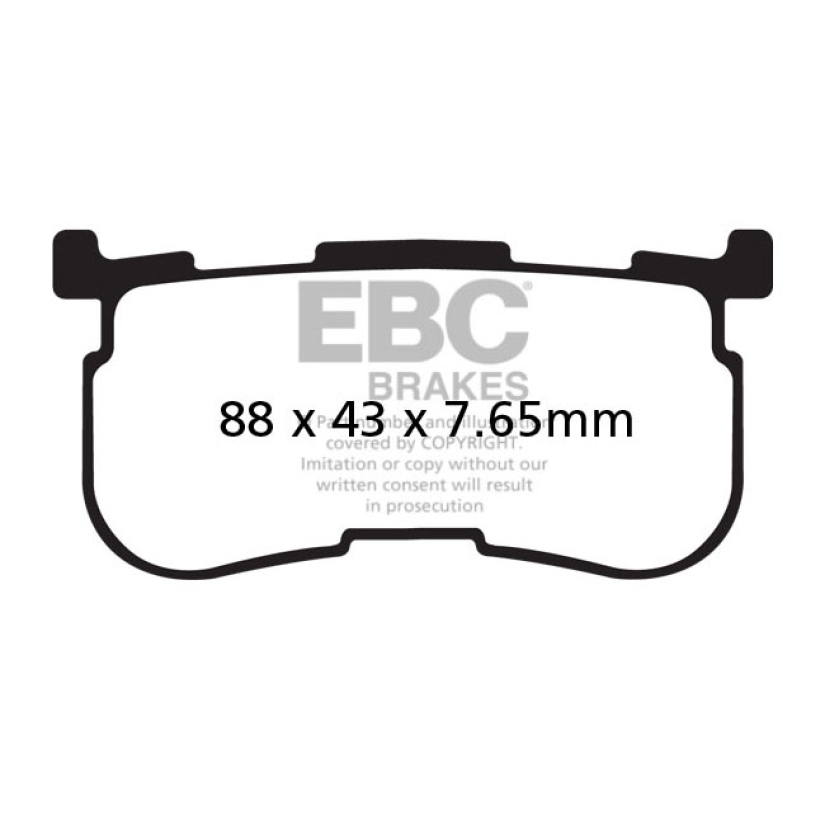 EBC V-PAD SEMI SINTERED BRAKE PADS 576038