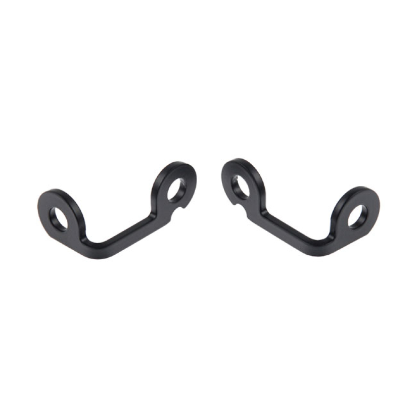 CULT-WERK, FRONT TURN SIGNAL BRACKETS GLOSS BLACK POWDER COATED CNC MA 576269