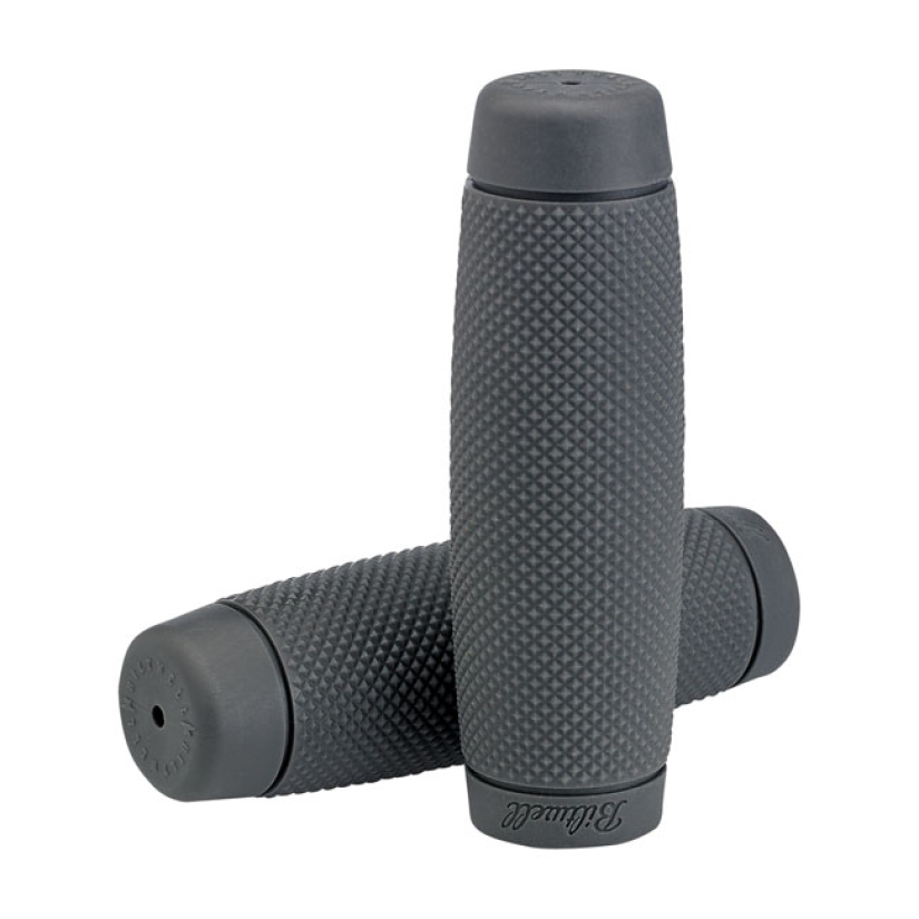 BILTWELL 1" TPV GRIPS RECOIL GRAY A TPV RUBBER GRIP SET; MANUFACTURED 576314