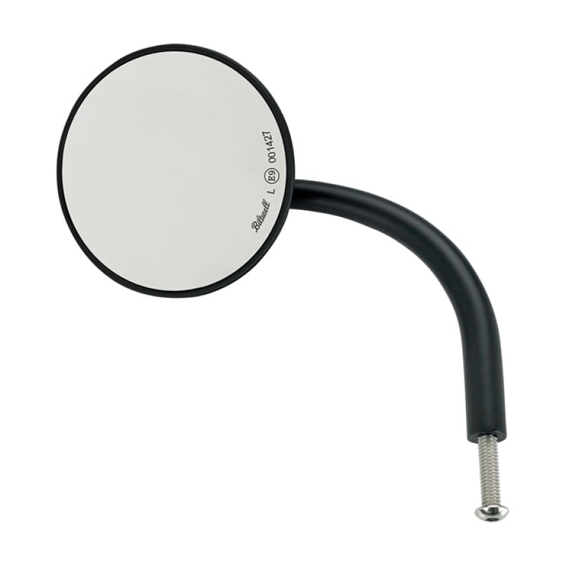 BILTWELL UTILITY ROUND MIRROR BLACK ECE APPR. 576326