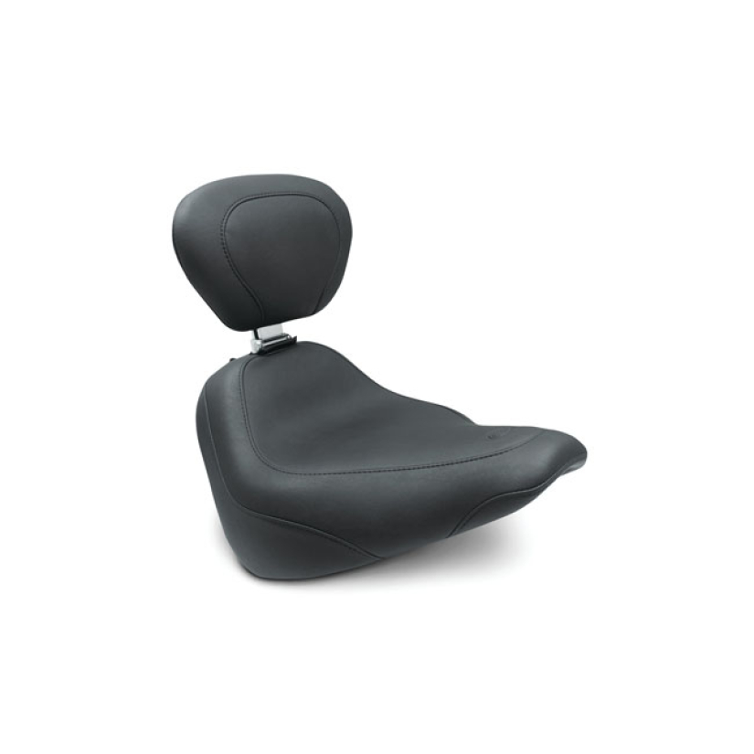 MUSTANG, WIDE TRIPPER SOLO SEAT W/RIDER BACKREST BLACK. 13" WIDE. NOTE 576897
