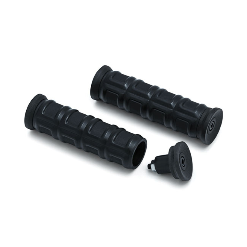KURYAKYN, DILLINGER GRIPS. SATIN BLACK A NARROW PROFILE FOR SLEEK LOOK 577011